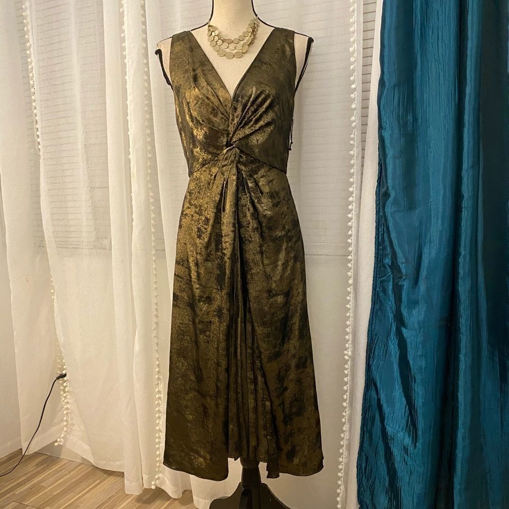 Bailey 44 pleated front midi dress, size 6